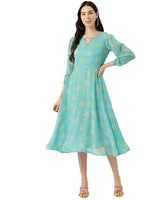 Georgette Casual Floral Printed Dress in Berlin