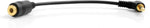 3.5mm Klinke AUX Stereo Winkel Stecker (male) auf 3.5mm Klinke AUX Stereo Buchse 3 Polig (female) | System-S