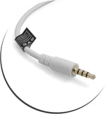 USB Typ A (Male) zu 3,5mm Klinkenstecker AUX Audio Kabel in Weiß 20 cm | System-S
