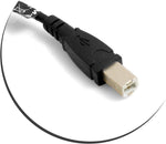 USB Typ B auf USB Typ A 2.0 Kabel Panel Mount 50cm | System-S