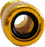 Ventil Adapter Ventiladapter Presta auf Schrader von Fahrradventil auf Autoventil Farbe Gold | System-S