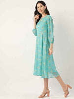 Georgette Casual Floral Printed Dress in Berlin