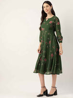 Georgette Casual Floral Printed Dress in Germany