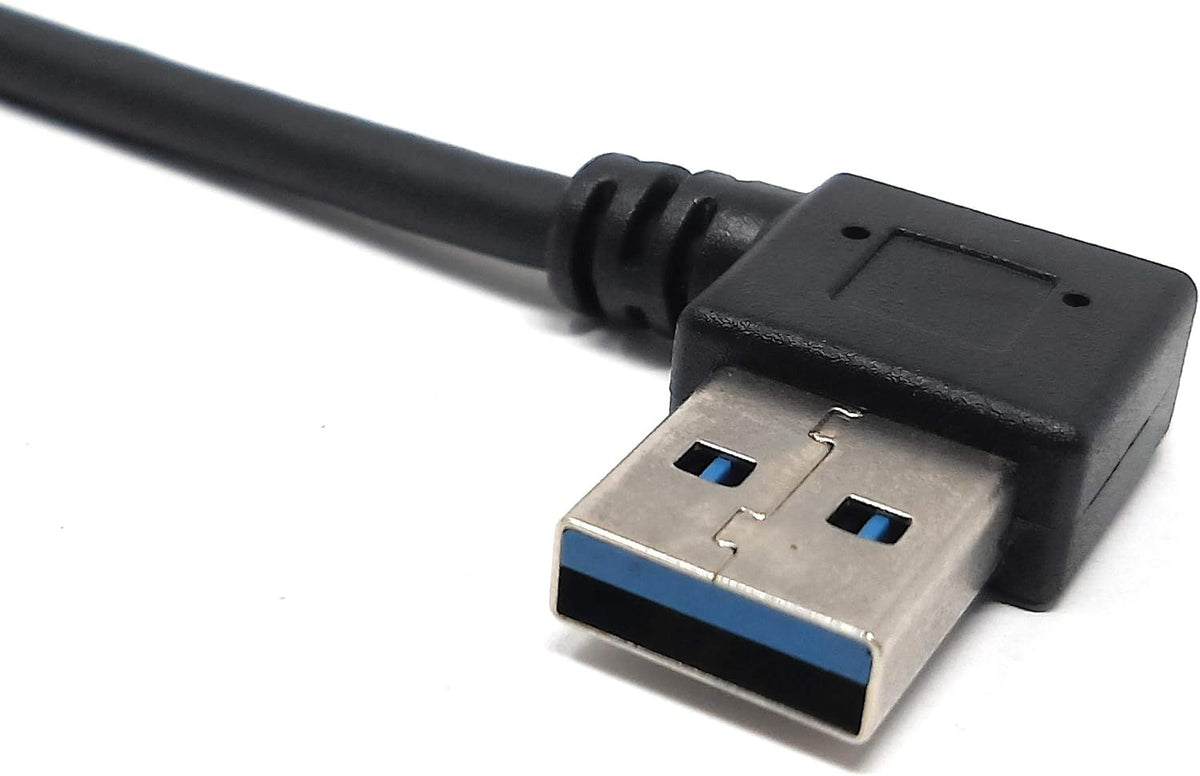Micro USB 3.0 Kurzes Kabel gewinkelt Winkelstecker 90 Grad 26 cm | System-S