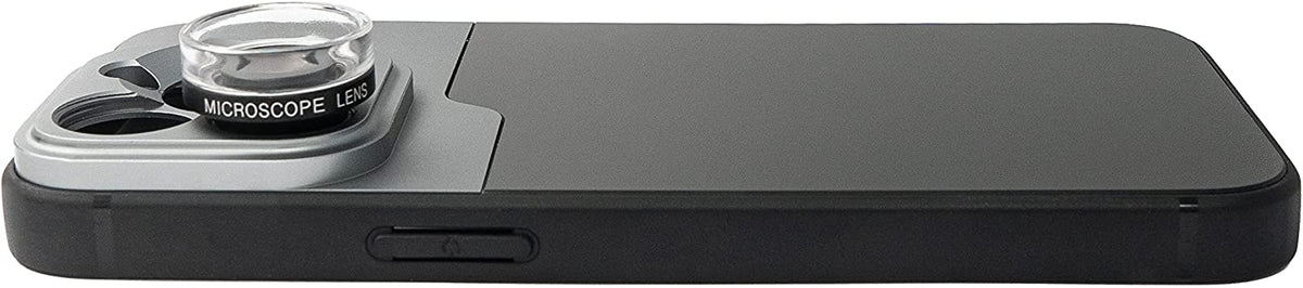 Makro Linse 2.8x HD Filter mit Hülle in Schwarz für iPhone 14 Pro | System-S