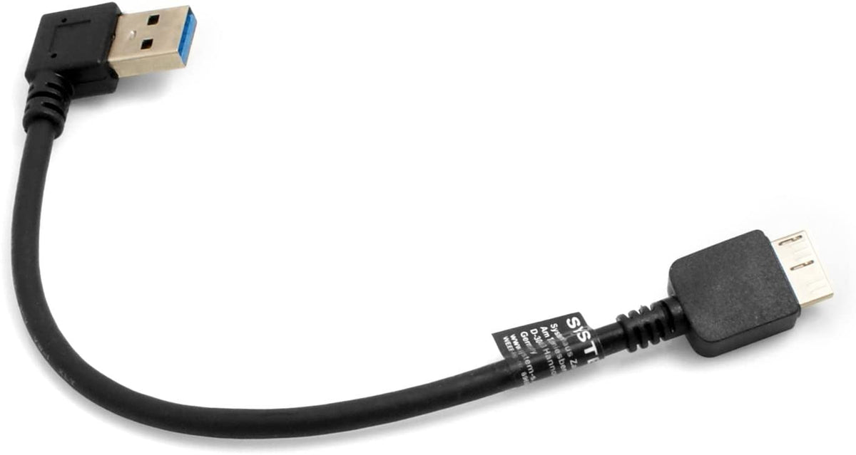 Micro USB 3.0 Kabel zu USB A 3.0 20 cm | System-S