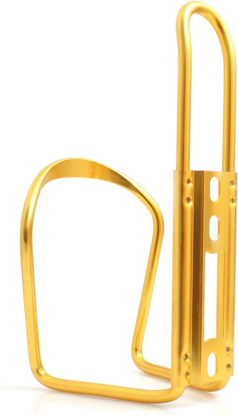 Fahrrad Rad Flaschenhalter Getränkehalter Trink-Flaschen-Halterung in Gold-Farben | System-S