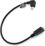 Micro USB 90° links Winkel zu Micro USB Buchse 27 cm Kabel | System-S
