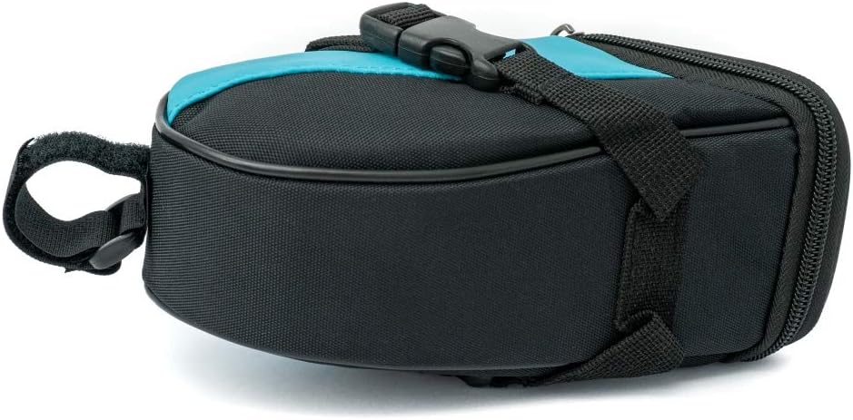 Fahrrad Sattel Tasche Halterung Befestigung wasserfest in Hellblau | System-S
