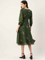 Georgette Casual Floral Printed Dress in Germany