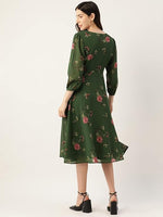 Georgette Casual Floral Printed Dress in Germany