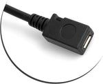 Micro USB 90° links Winkel zu Micro USB Buchse 27 cm Kabel | System-S