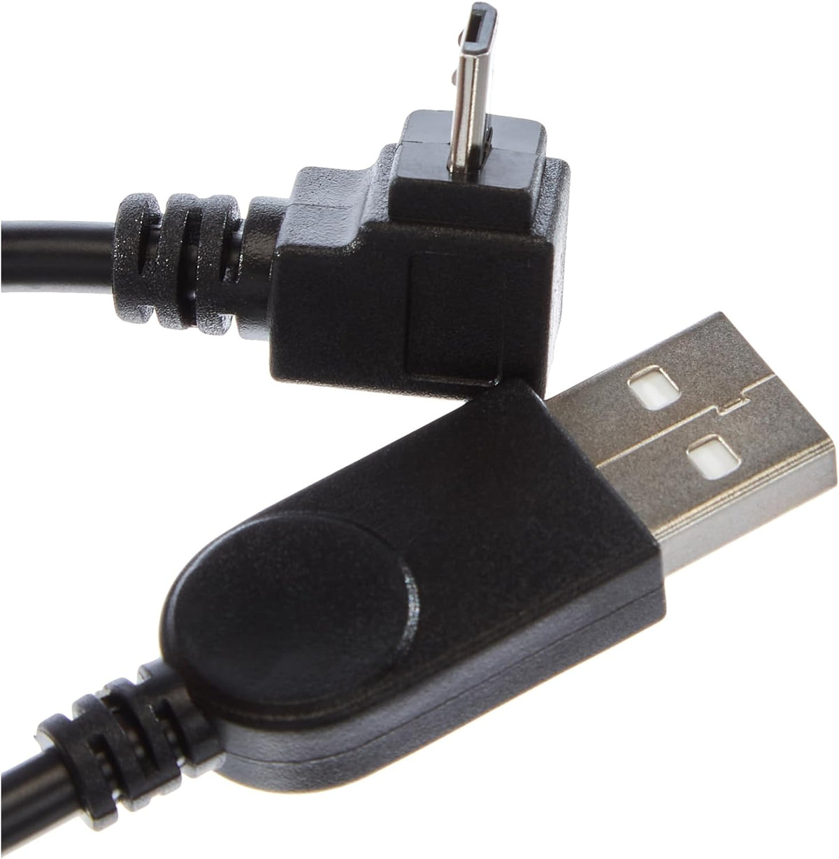 Micro USB Kabel 90° Grad abwärts gewinkelt Winkel Adapter Datenkabel Ladekabel 27 cm | System-S