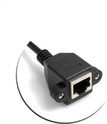 Ethernet Netzwerkabel RJ45 Abwärtswinkel auf RJ45 Buchse Panel Mount 8p8c FTP STP Utp Cat 5e 29cm | System-S