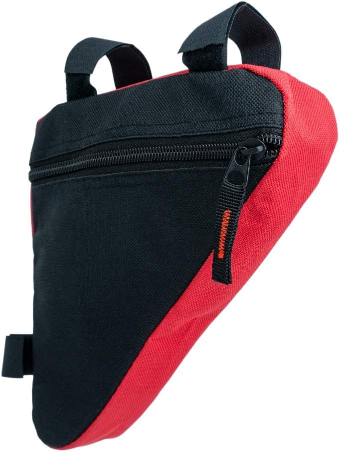 Fahrrad Tasche Befestigung in Schwarz Rot für Lampe Fahrradpumpe | System-S