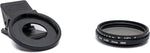 ND Vario Filter 37 mm Neutraldichtefilter Graufilter mit Clip für Smartphone | System-S