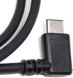 USB A 2.0 auf USB Typ C 3.1  Winkel Kabel 50 cm | System-S