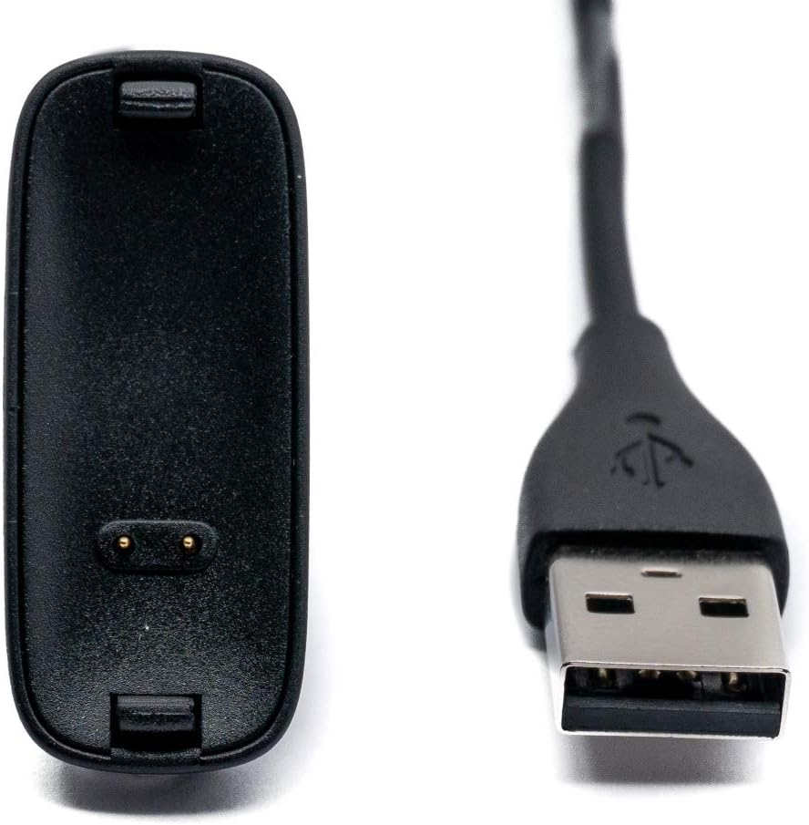USB 2.0 Kabel in Schwarz Ladestation Ladekabel für Fitbit inspire2 Smartwatch | System-S