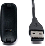 USB 2.0 Kabel in Schwarz Ladestation Ladekabel für Fitbit inspire2 Smartwatch | System-S