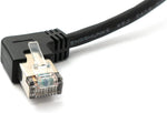 USB 2.0 Kabel 100 cm Typ A Stecker zu Mini B Stecker Spirale Winkel in Schwarz | System-S