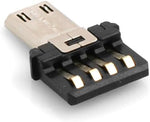 USB OTG On The Go Adapter 2.0 Typ A (male) zu Micro (male) Konverter für Speichersticks | System-S