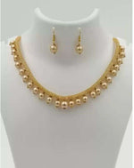 Pearl Necklace Set With Earrings