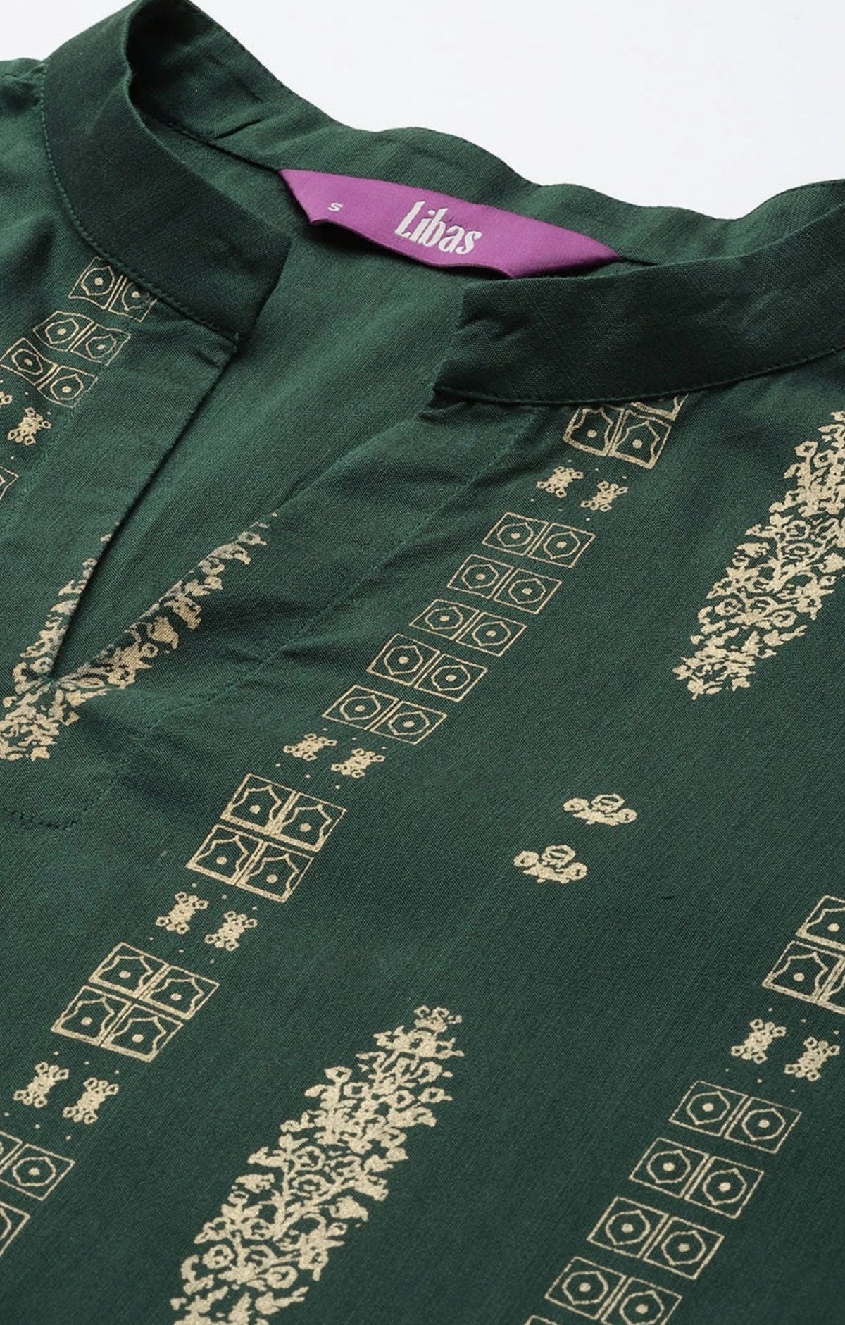 Green Floral Printed Chanderi Silk suit In Germany