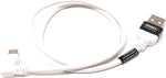 USB A Stecker zu USB 2.0 Micro B Stecker 50 cm Kabel 90° Links Gewinkelt | System-S
