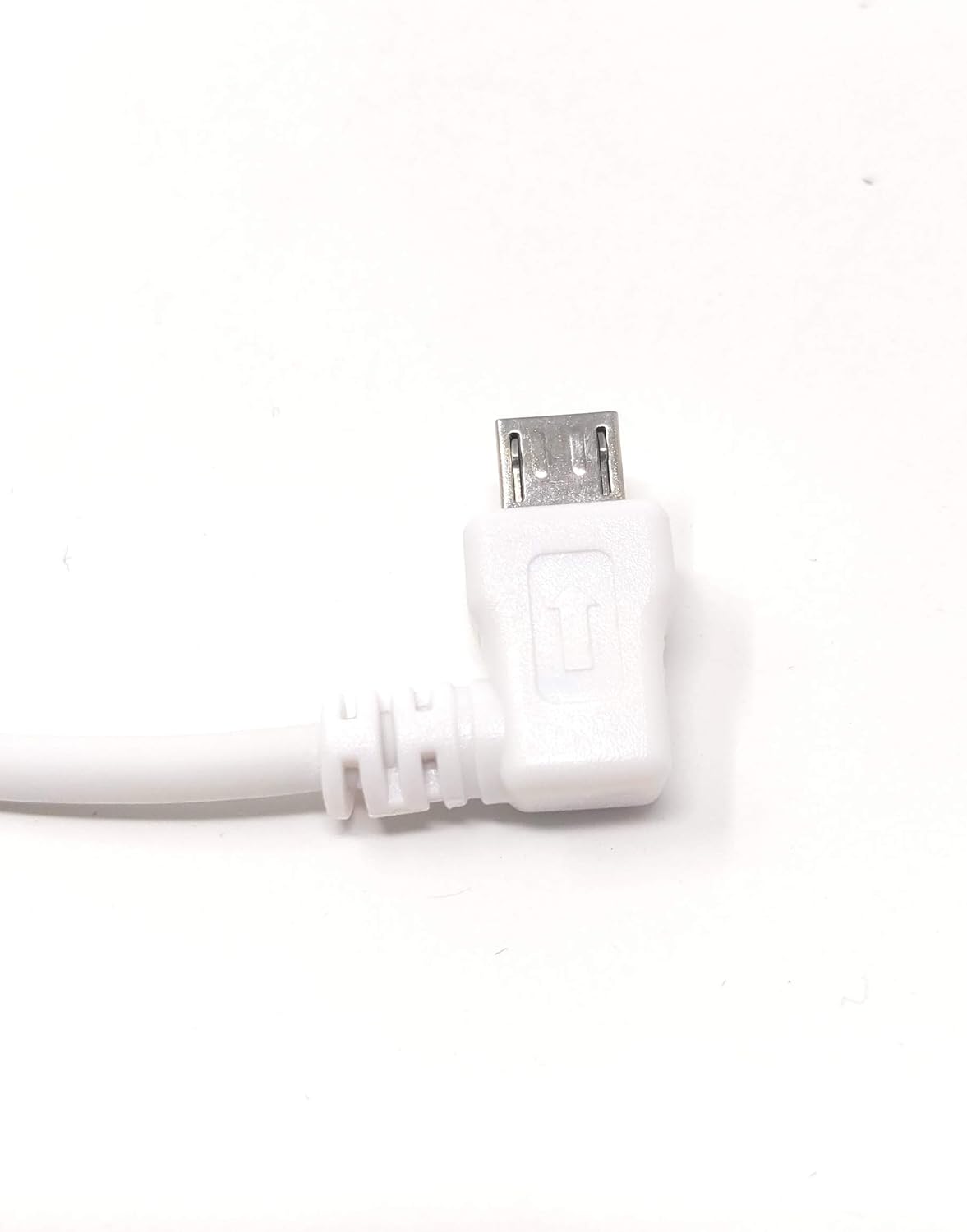 USB A Stecker zu USB 2.0 Micro B Stecker 10 cm Links Winkel | System-S