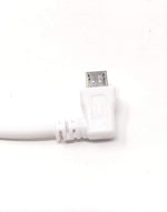 USB A Stecker zu USB 2.0 Micro B Stecker 10 cm Links Winkel | System-S