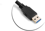 Micro USB 3.0 A Kabel Feststellschraube linker Winkel, 5 m | System-S