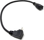 Micro USB Kabel 90° Winkel auf Micro USB Buchse 20 cm | System-S