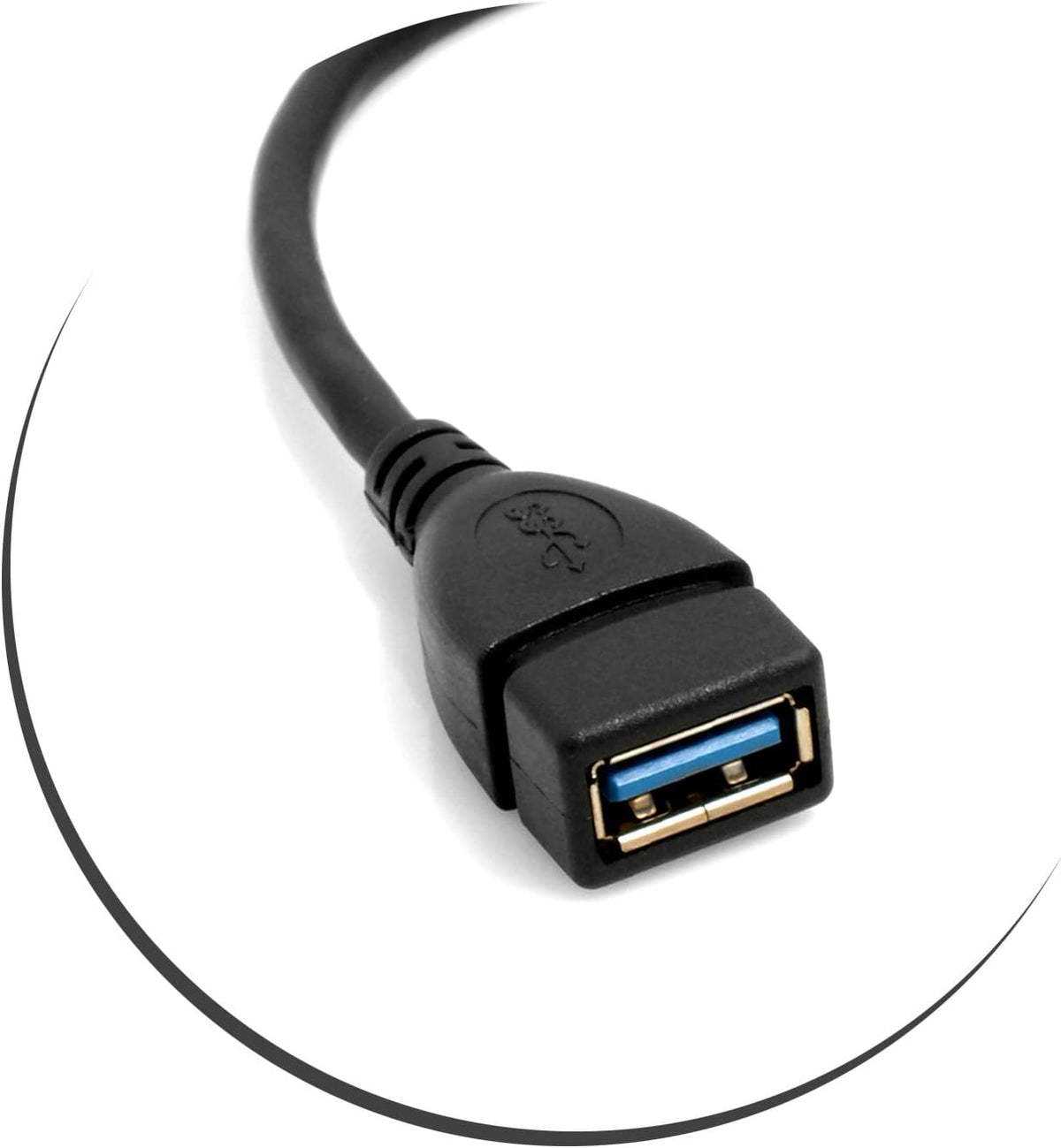 USB Kabel Datenkabel OTG Host Micro USB 3.0 auf USB A 3.0, 24 cm | System-S