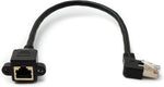 USB 2.0 Kabel 100 cm Typ A Stecker zu Mini B Stecker Spirale Winkel in Schwarz | System-S