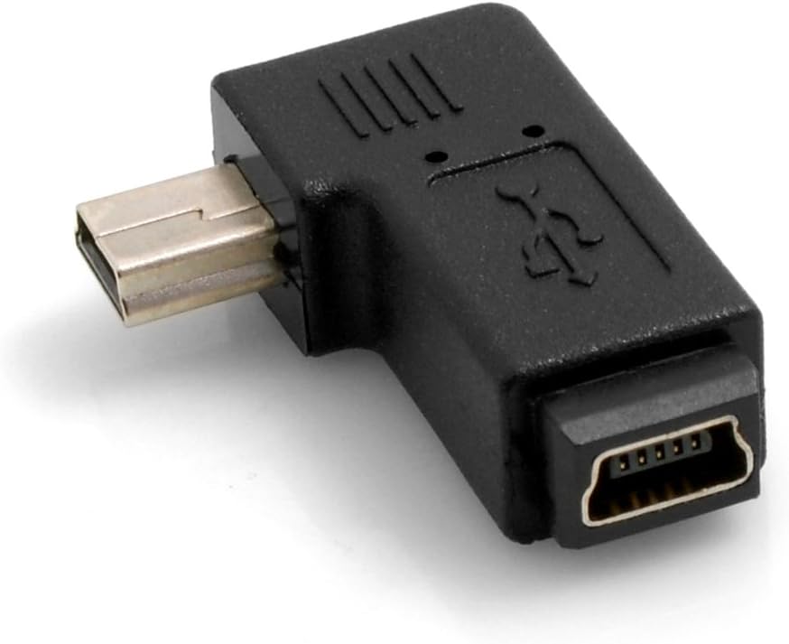 Mini USB (Female) auf Mini USB (Male) 90° Links gewinkelt Winkelstecker Adapter Namma Markt