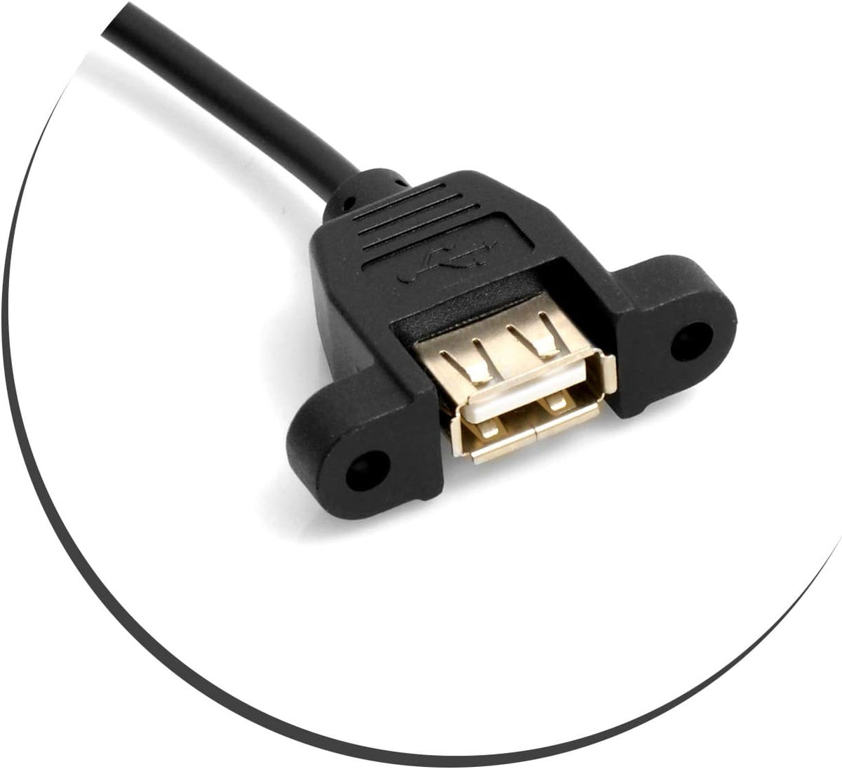USB Typ B auf USB Typ A 2.0 Kabel Panel Mount 50cm | System-S