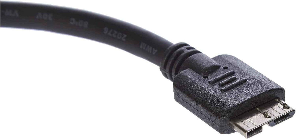 Kurzes Micro USB 3.0 (USB 3.0 Micro-B) Daten & Ladekabel 10 cm für Samsung Galaxy Note 3 | System-S