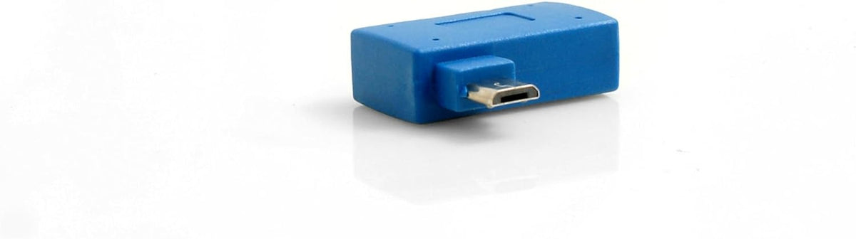 USB Typ A Eingang auf Micro USB Stecker 90° links OTG Host Cable Flash Drive Verbindung mit extra Micro USB Anschluss für Smartphone Tablet PC | System-S