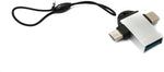 USB Y Adapter 3.1 Typ C & 2.0 Micro B Stecker zu 3.0 A Buchse Schlaufe OTG