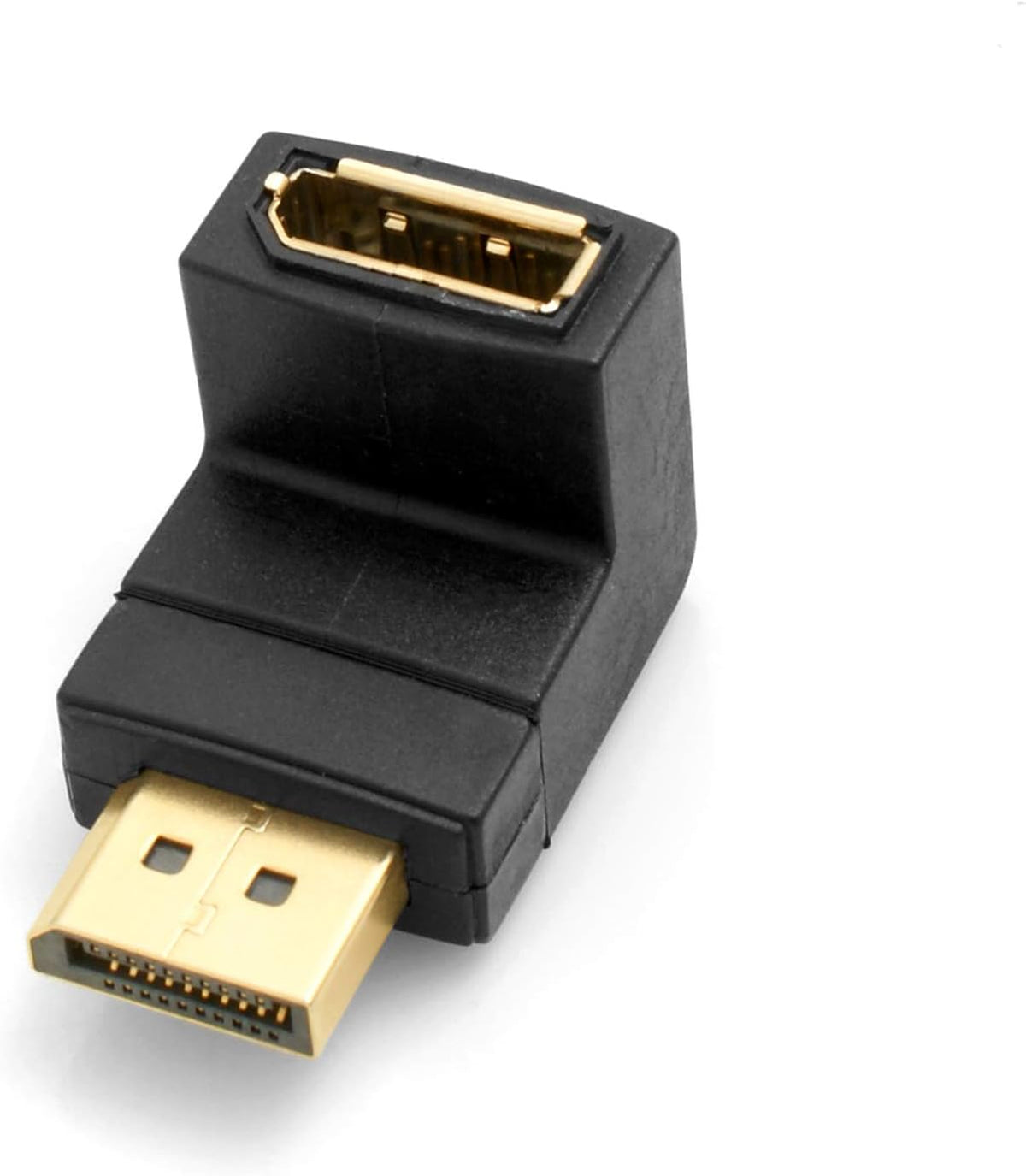 DisplayPort (male) zu DisplayPort (female) Adapter Abwärtswinkel | System-S
