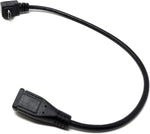 Micro USB Kabel 90° Winkel auf Micro USB Buchse 20 cm | System-S