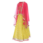 Girls Round Neck Embellished Ghaghra Choli and Dupatta Set in Berlin