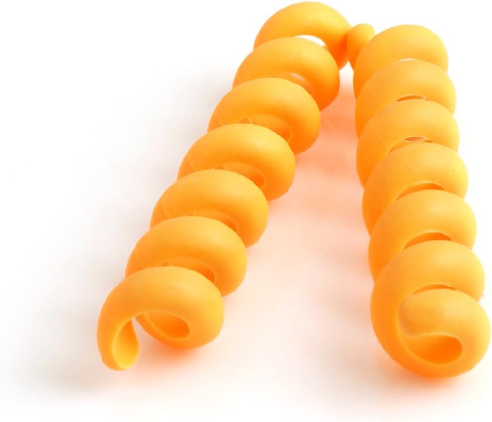 Universal Kabelspirale Kabelschlauch Kabel-Spiralschlauch Kabelbinder 2er Set in Orange | System-S