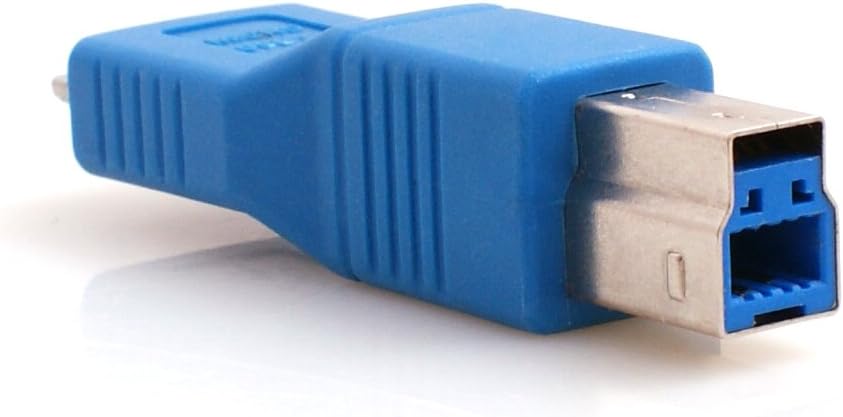 USB 3.0 Adapter Typ B Stecker auf Micro B Stecker in Blau | System-S