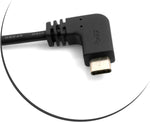 USB 3.1 Typ C Stecker 90° gewinkelt Winkel zu USB 3.0 Typ A Stecker Kabel Datenkabel Ladekabel 100 cm | System-S