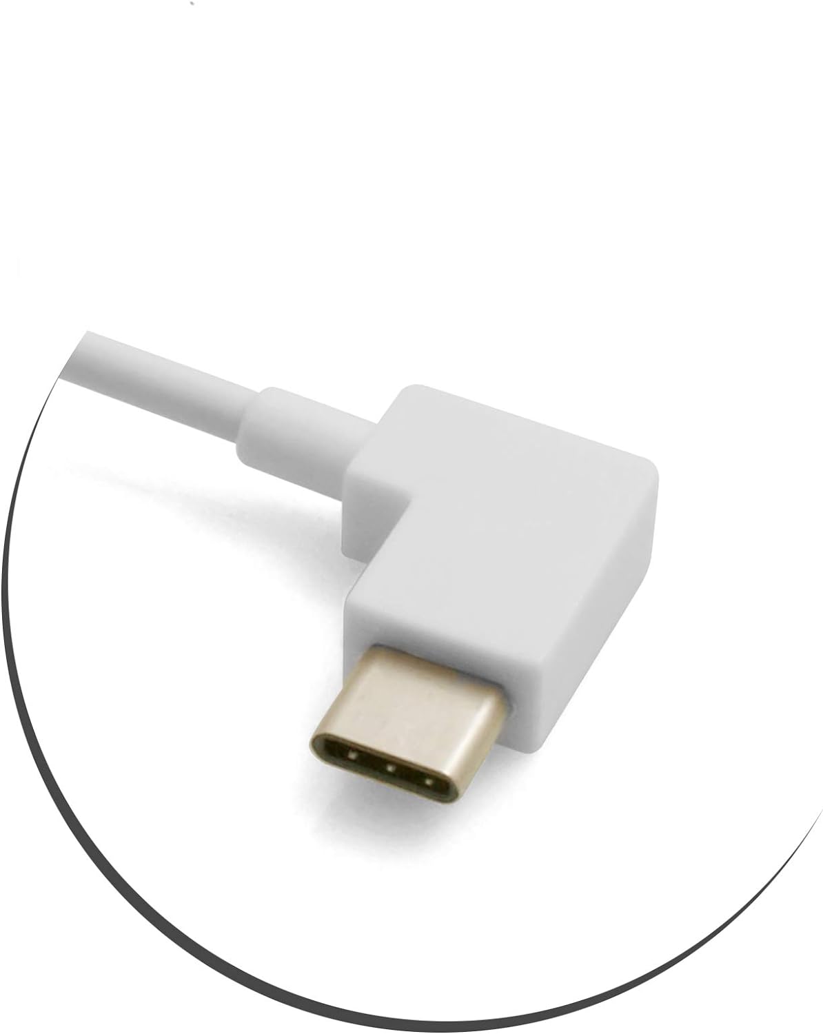 USB 3.1 Type C 90 Grad Gewinkelt zu USB A 2.0 Kabel 100cm | System-S