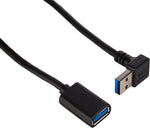 USB Typ A 3.0 auf USB Typ A 3.0 Kabel Aufwärts gewinkelt 30 cm | System-S