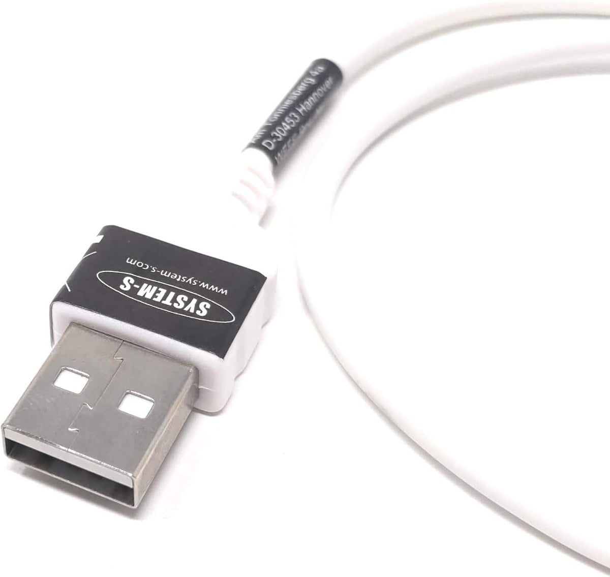 USB A Stecker zu USB 2.0 Micro B Stecker Kabel Links Gewinkelt 30 cm | System-S