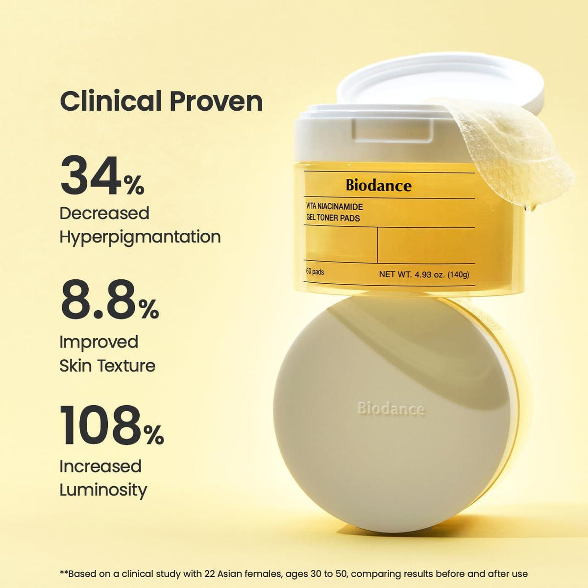 Biodance Vita Niacinamide Gel Toner Pads (60ea)