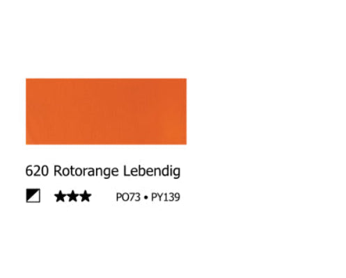 LIQUITEX Basics ACRYL - 620 Rotorange Lebendig (118ml)